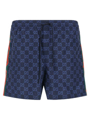 Gucci Blue Polyester Swim Shorts - IT 50
