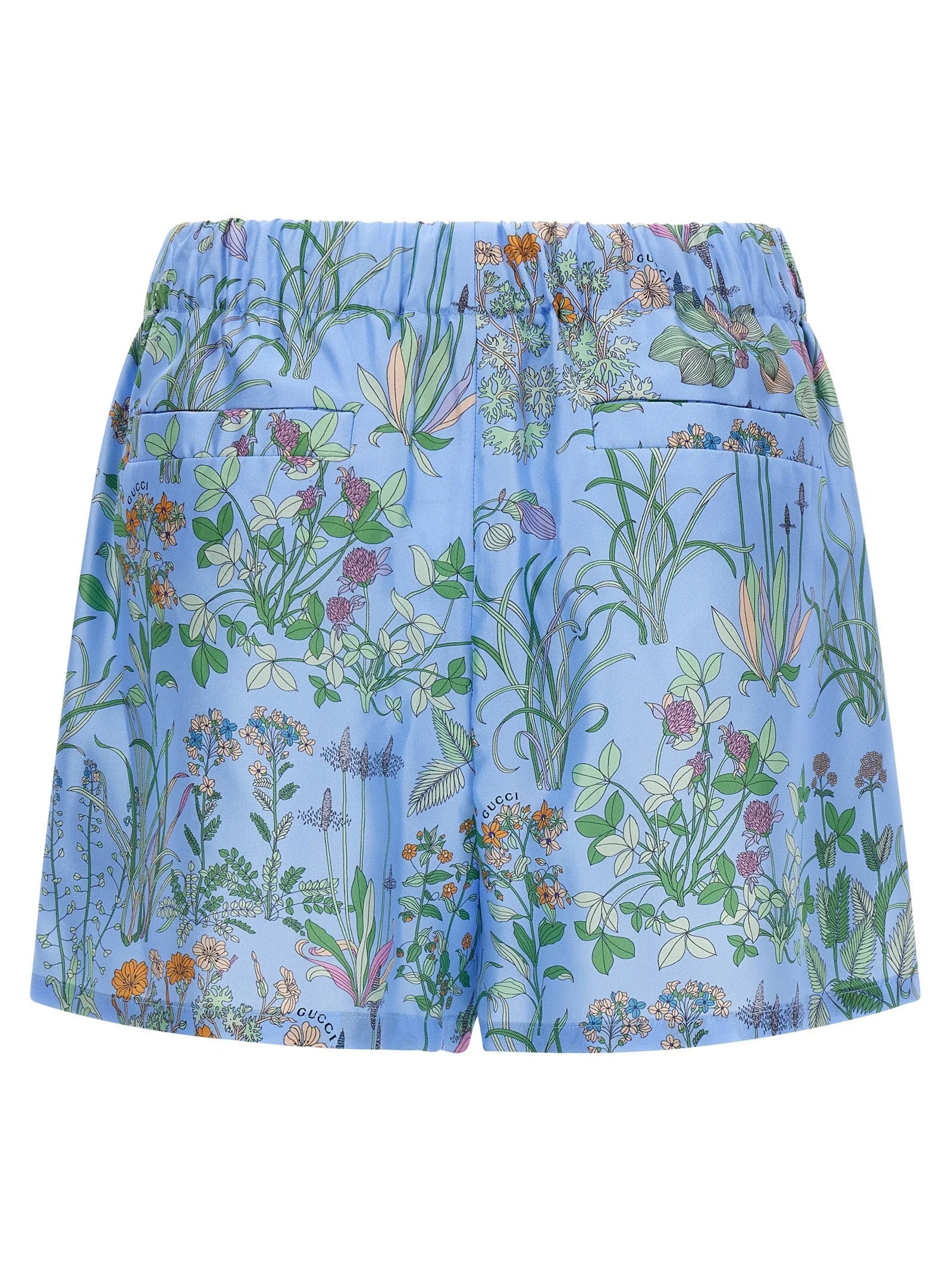 Gucci Blue Silk Bermuda Shorts - IT40
