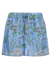 Gucci Blue Silk Bermuda Shorts - IT40