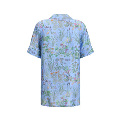 Gucci Blue Silk Pattern Shirt - IT38 | S