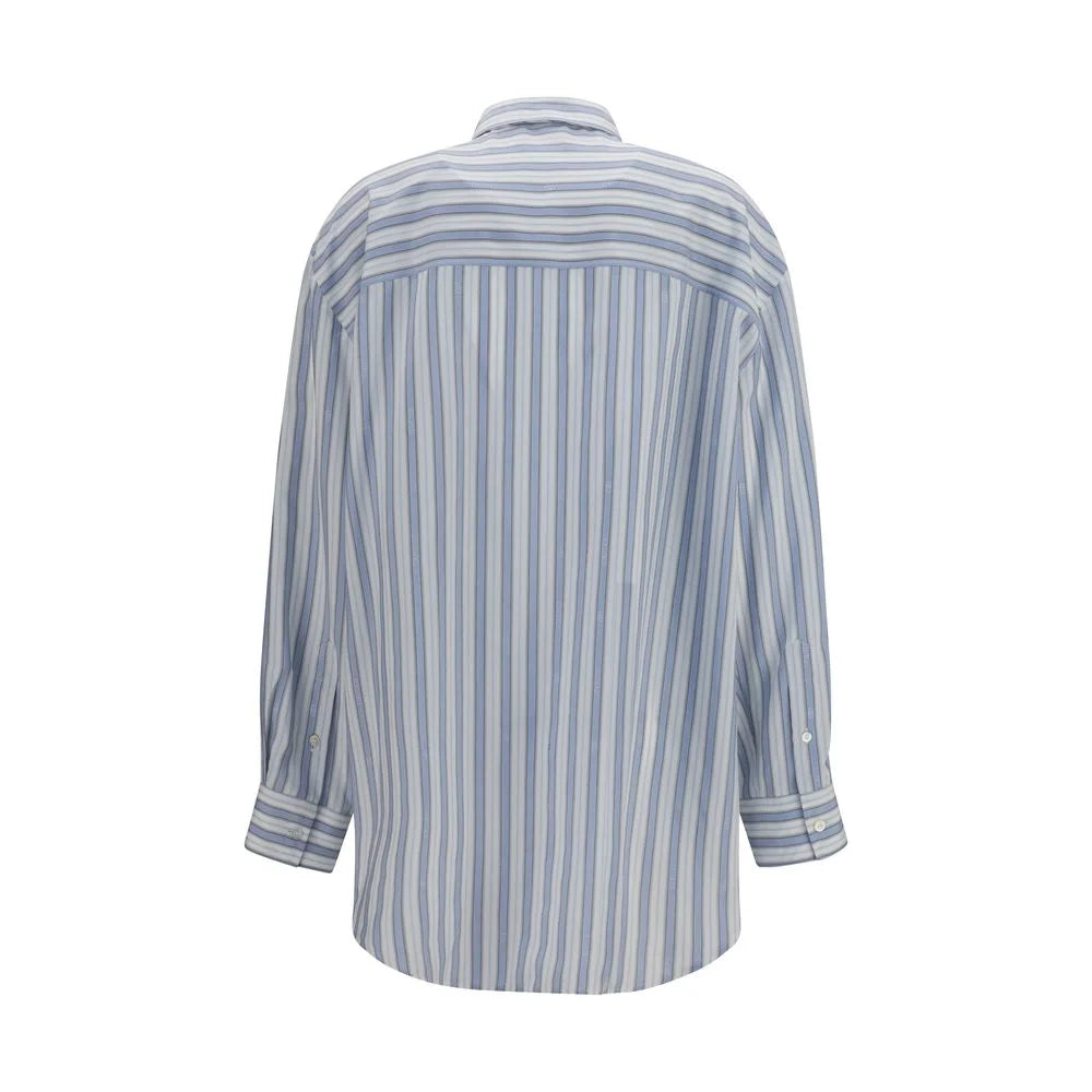 Gucci Blue Silk Shirt