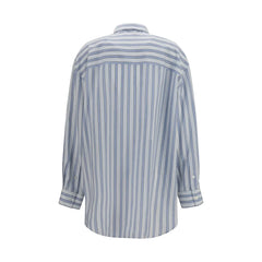 Gucci Blue Silk Shirt