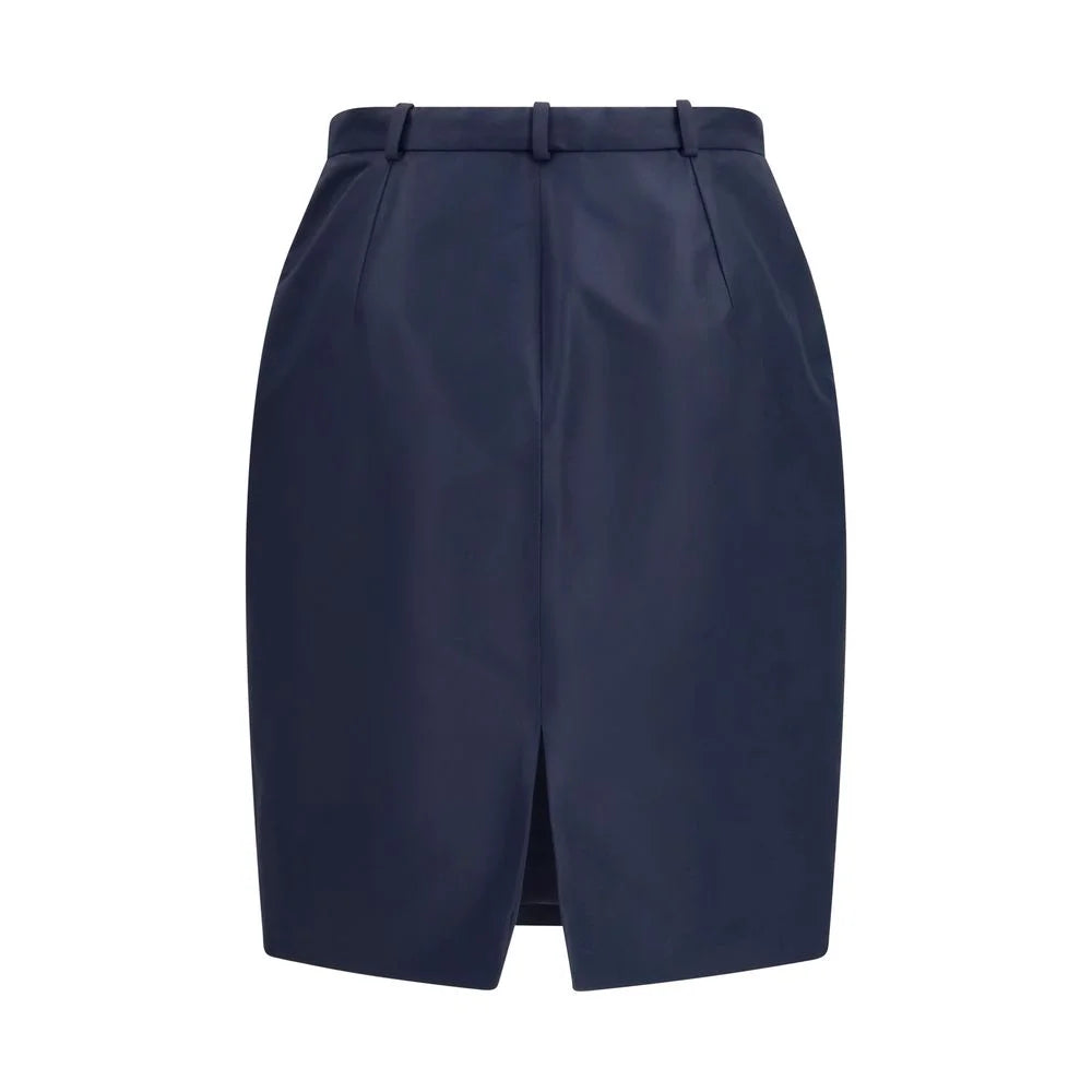 Gucci Blue Silk Skirt