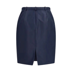 Gucci Blue Silk Skirt
