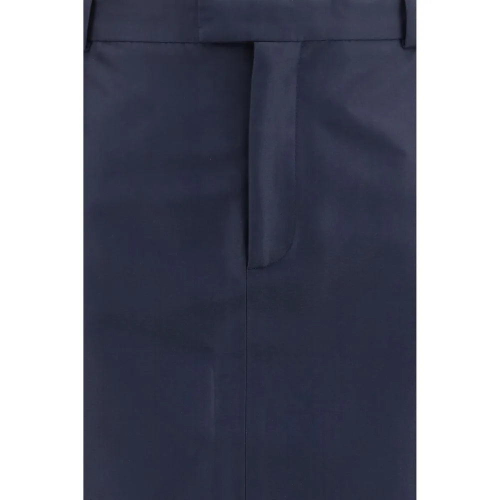 Gucci Blue Silk Skirt