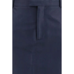 Gucci Blue Silk Skirt