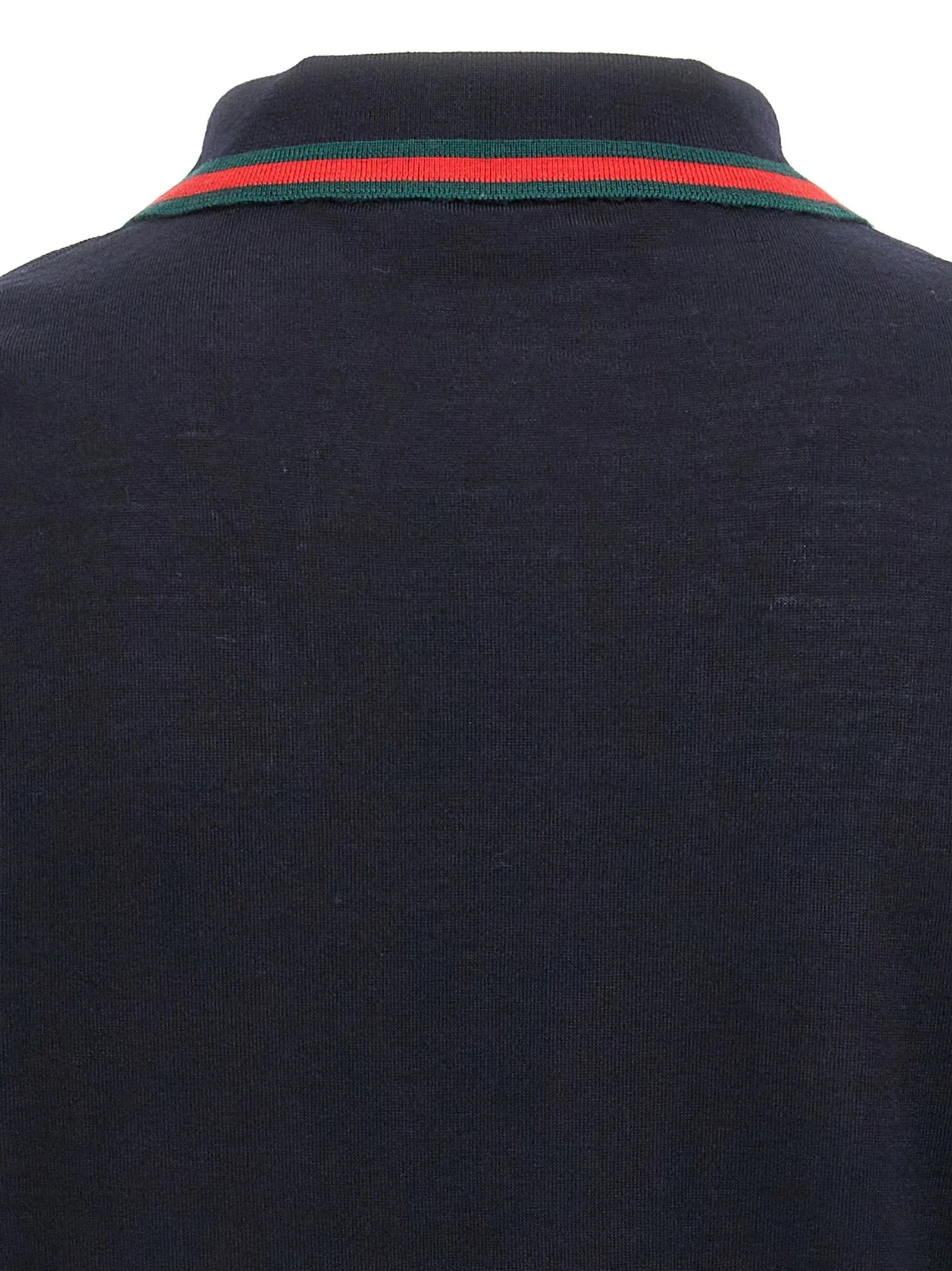 Gucci Blue Wool Polo Shirt - L