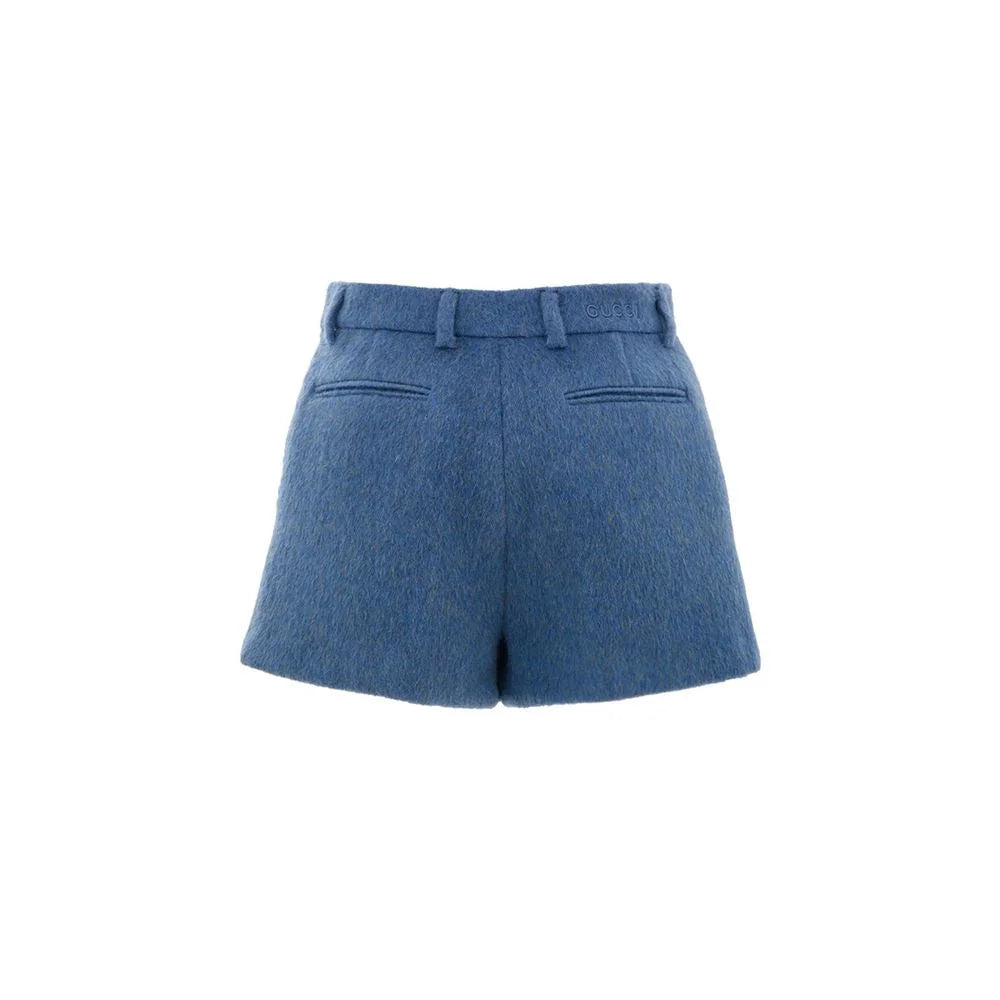 Gucci Modré vlnené šortky - IT40|S