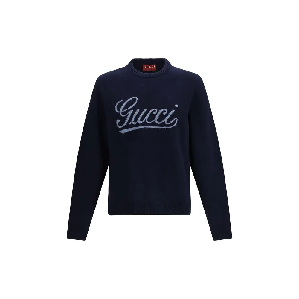 Gucci Blue Wool Sweatshirt - M
