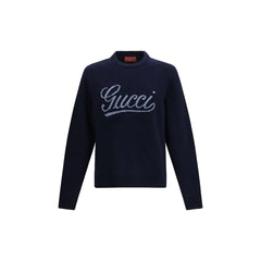 Gucci Blue Wool Sweatshirt - M