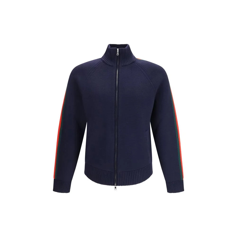 Gucci Blue Wool Trench Coat - M