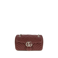 Gucci Bordeaux Calf Leather Bos Taurus Shoulder Bag