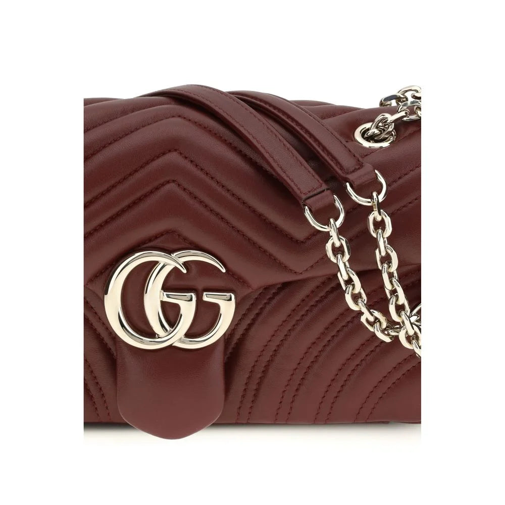 Gucci Bordeaux Calf Leather Bos Taurus Shoulder Bag
