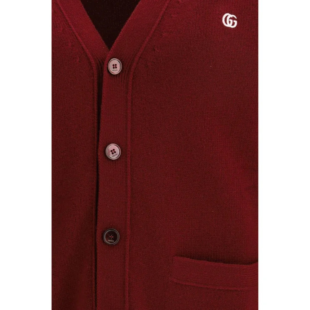 Gucci Bordeaux Wool Cardigan - M