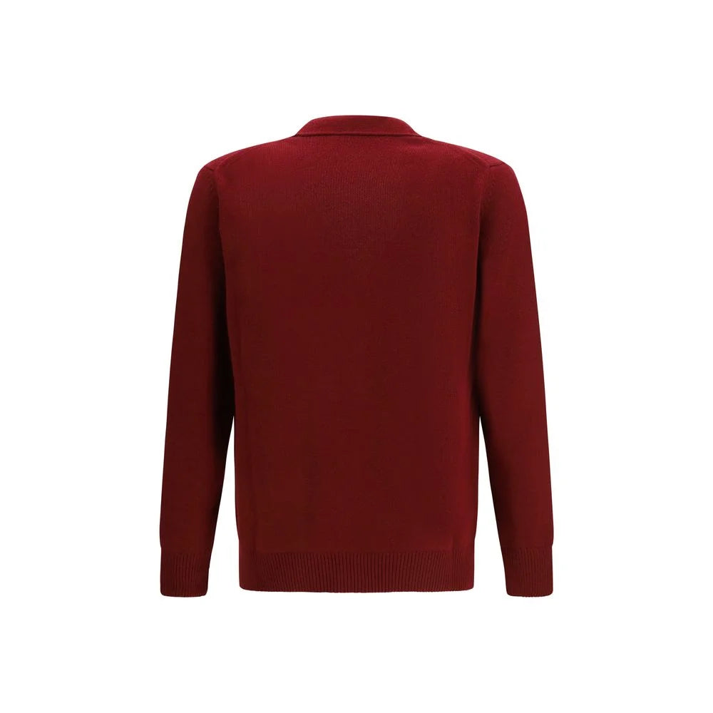 Gucci Bordeaux Wool Cardigan - M
