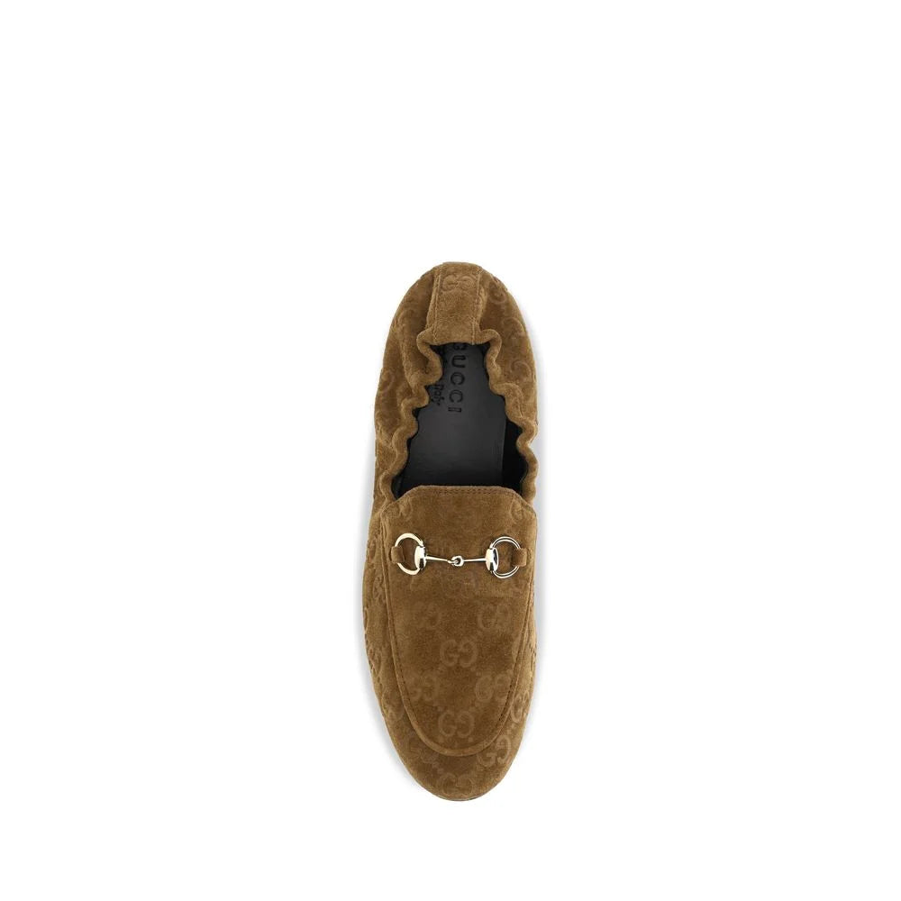 Gucci Brown Calf Leather Bos Taurus Slip-On Loafers - EU36.5/US6.5