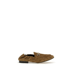 Gucci Brown Calf Leather Bos Taurus Slip-On Loafers - EU36.5/US6.5