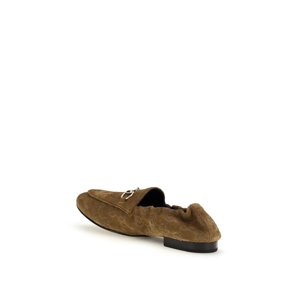 Gucci Brown Calf Leather Bos Taurus Slip-On Loafers - EU36.5/US6.5