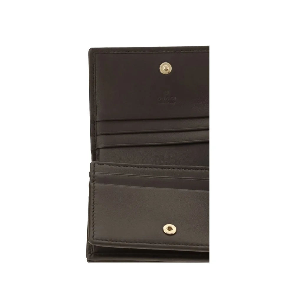 Gucci Brown Calf Leather Bos Taurus Wallet