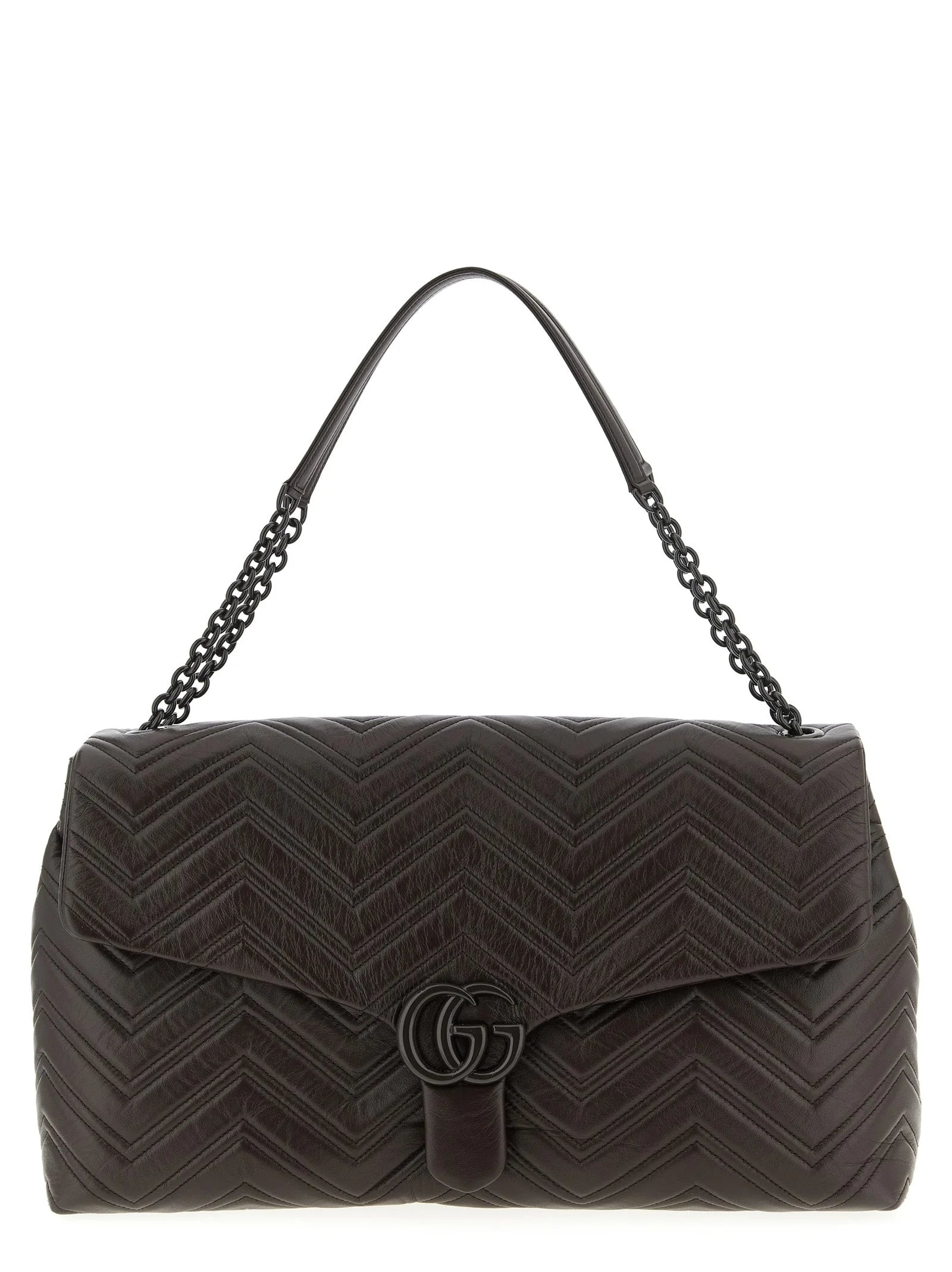 Gucci Brown Calfskin Shoulder Bag