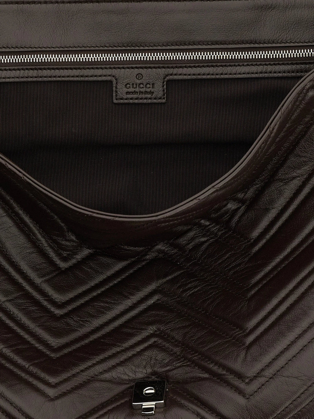 Gucci Brown Calfskin Shoulder Bag