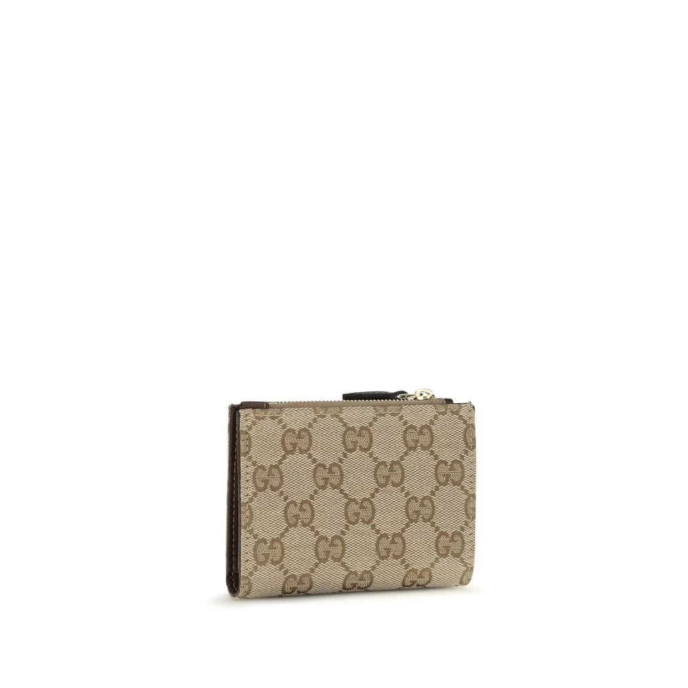 Portefeuille Gucci en coton marron