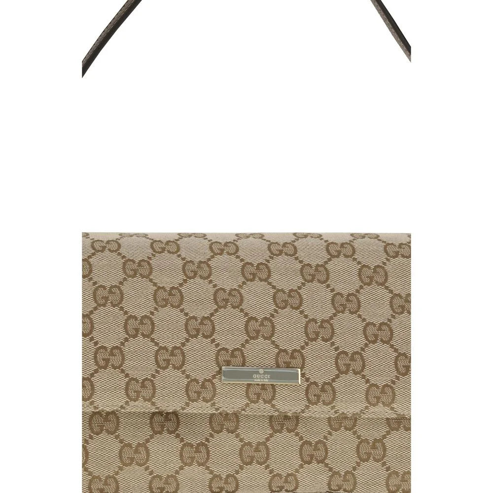 Gucci Hnědá látková kabelka