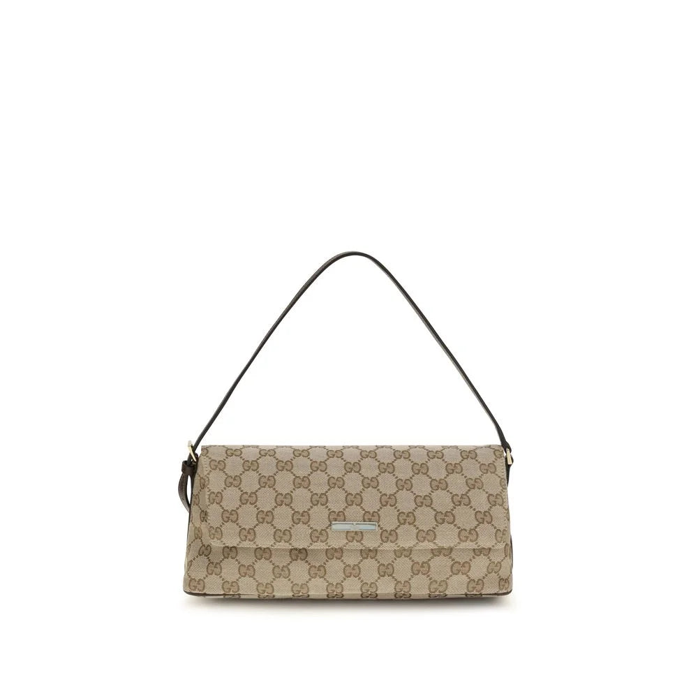 Gucci Hnědá látková kabelka