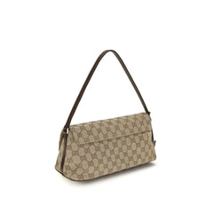 Gucci Hnědá látková kabelka