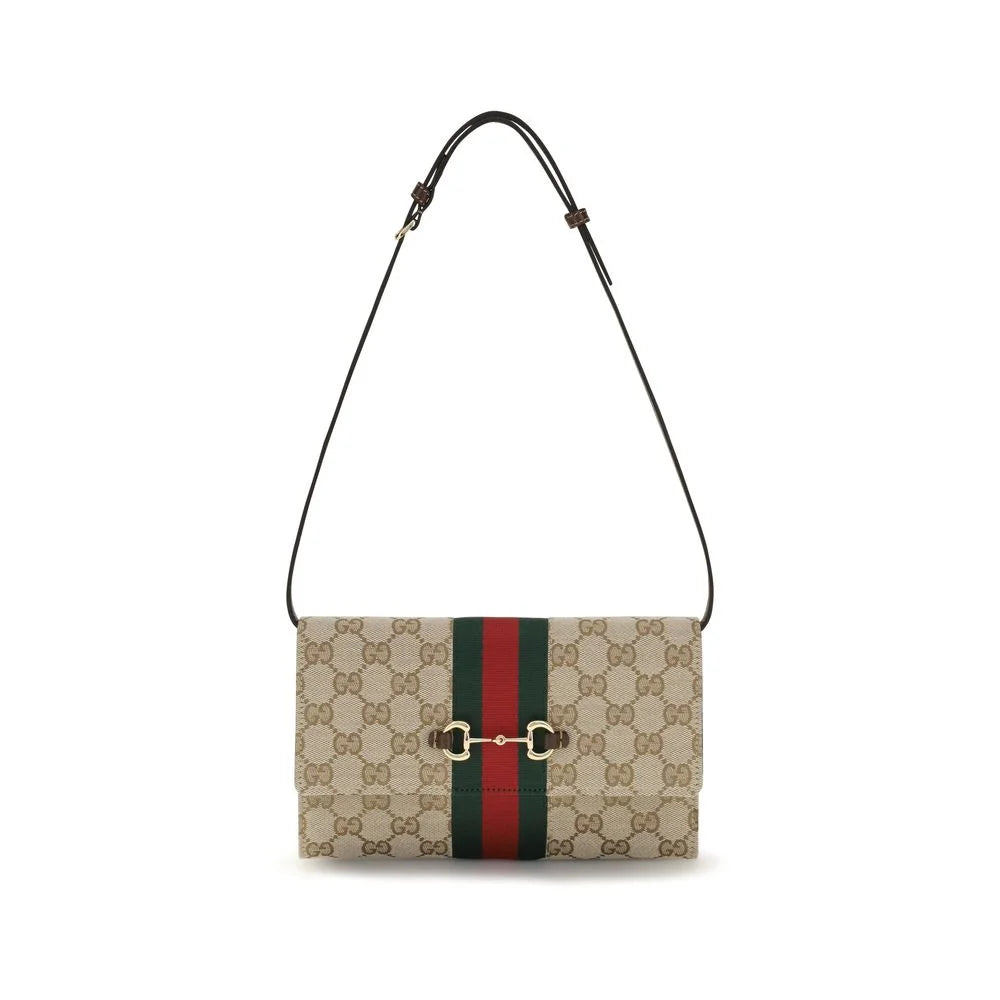 Gucci Brown Fabric Wallet