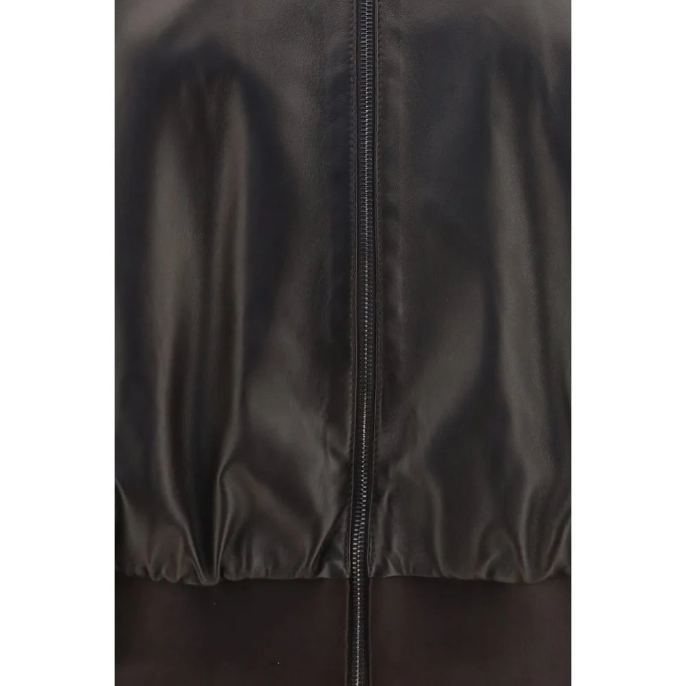 Gucci Brown Lamb Ovis Aries Aries Bomber
