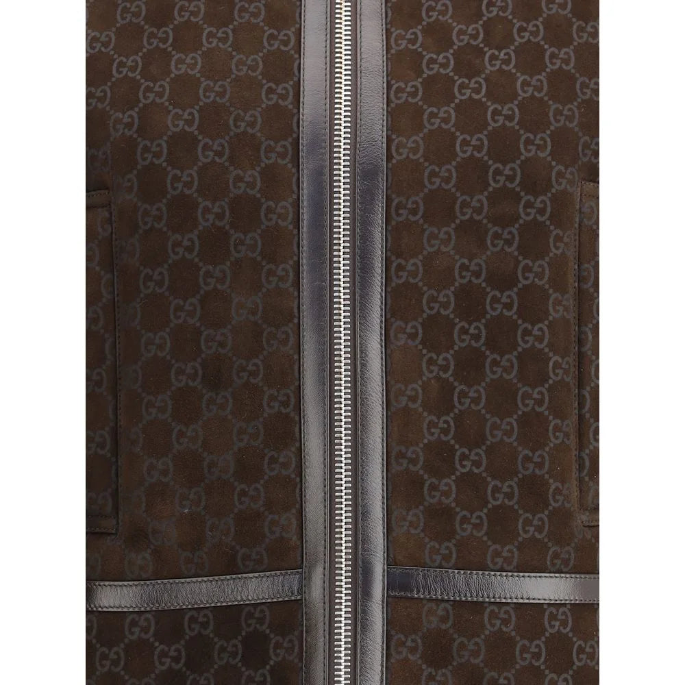 Gucci Brown Leather Jacket - IT40 | M - Coats & Jackets