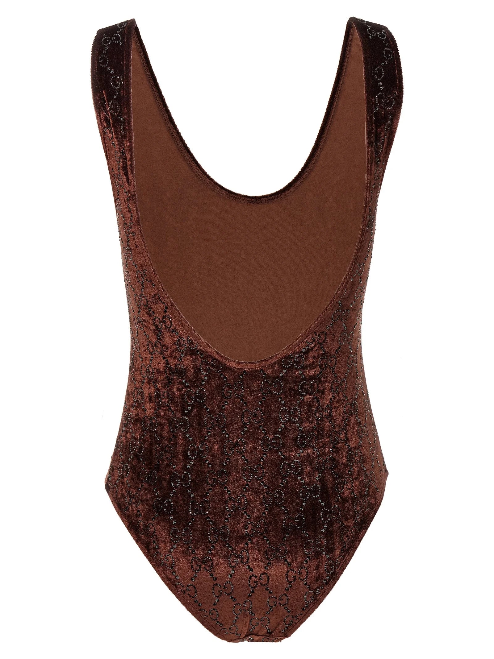 Gucci Brown Polyamide Bodysuit - L