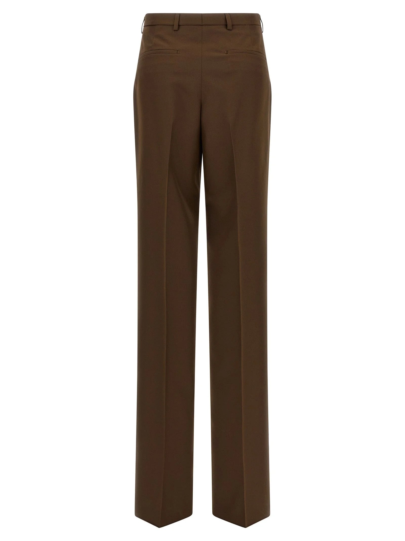 Gucci Brown Polyester Dress Pants
