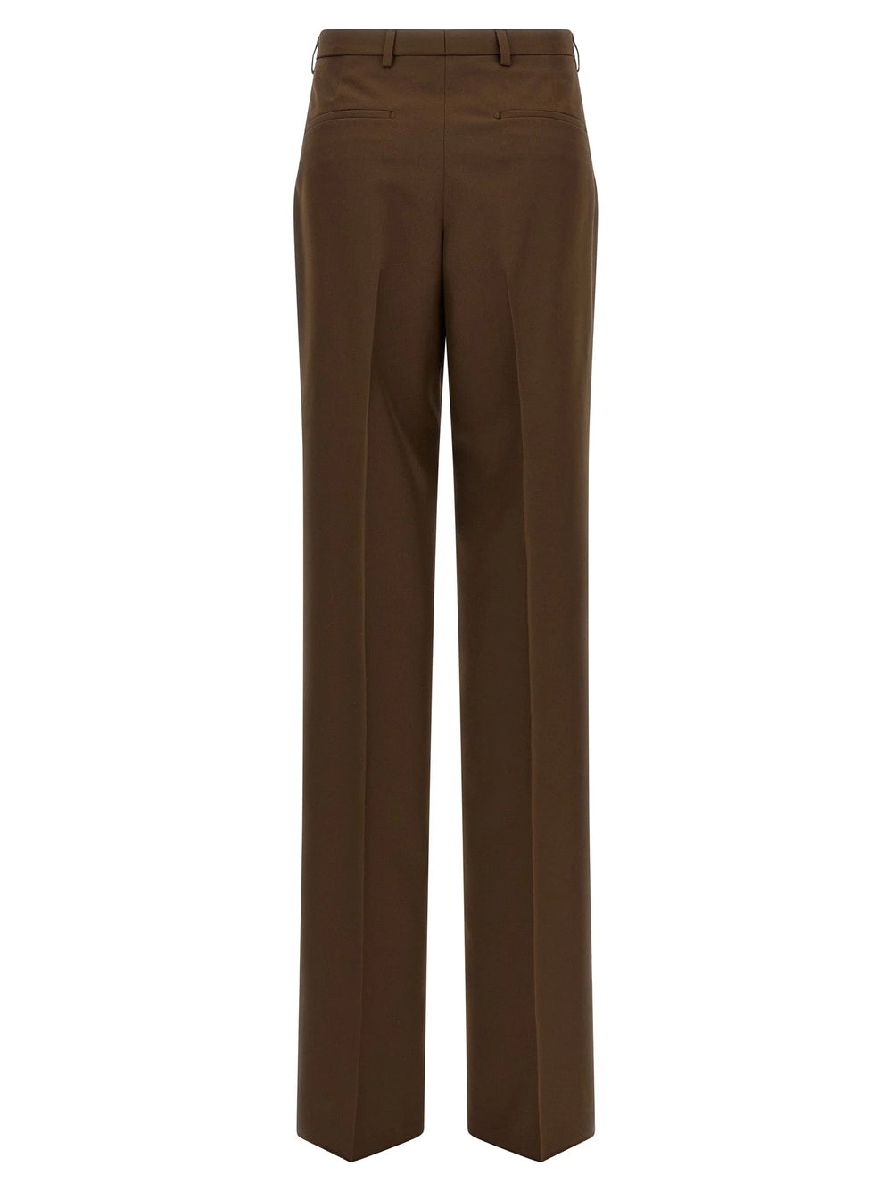 Gucci Brown Polyester Dress Pants