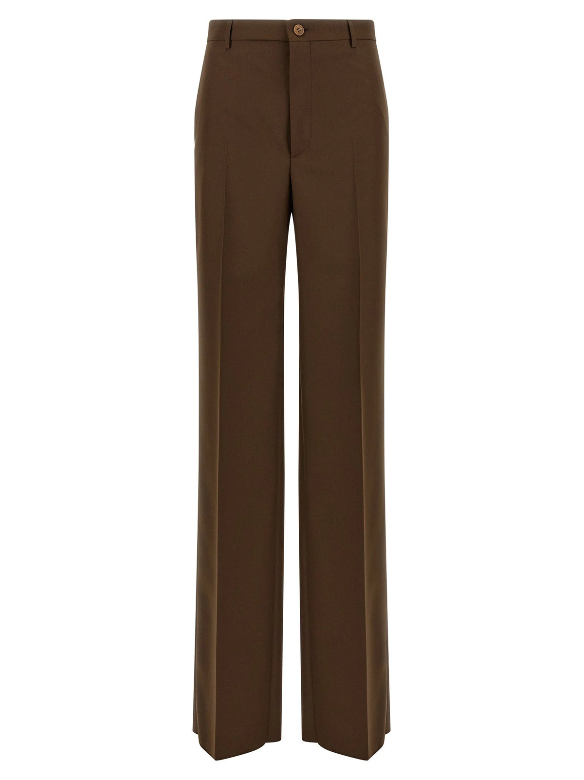 Gucci Brown Polyester Dress Pants