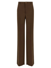Gucci Brown Polyester Dress Pants