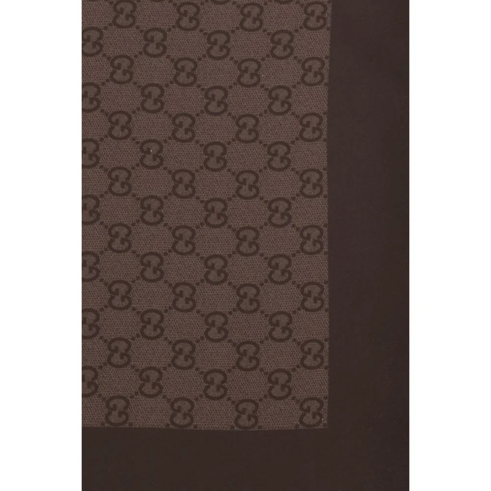 Gucci Brown Silk Foulard