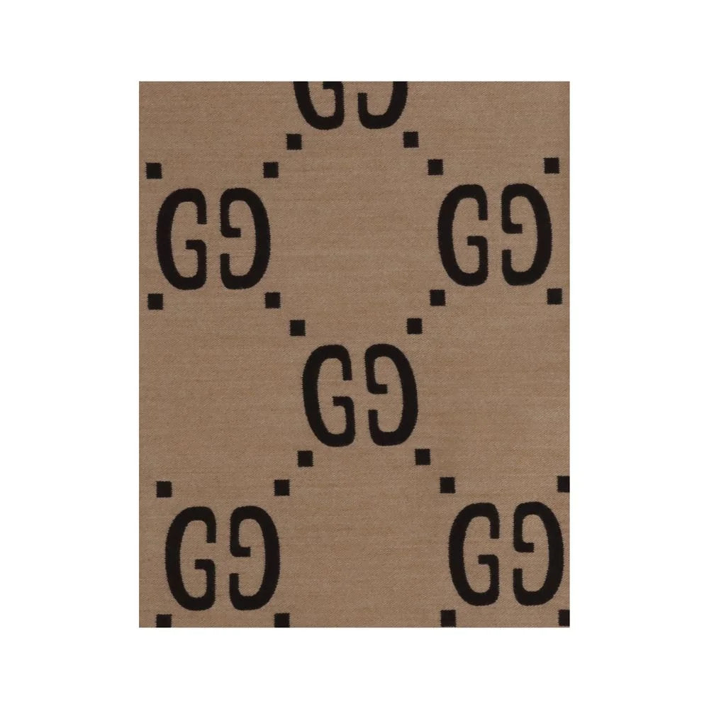 Gucci Brown Silk Scarf