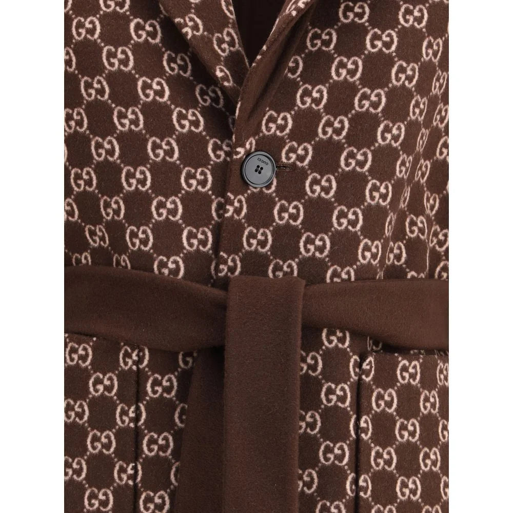 Gucci Brown Wool Coat - IT40 | M