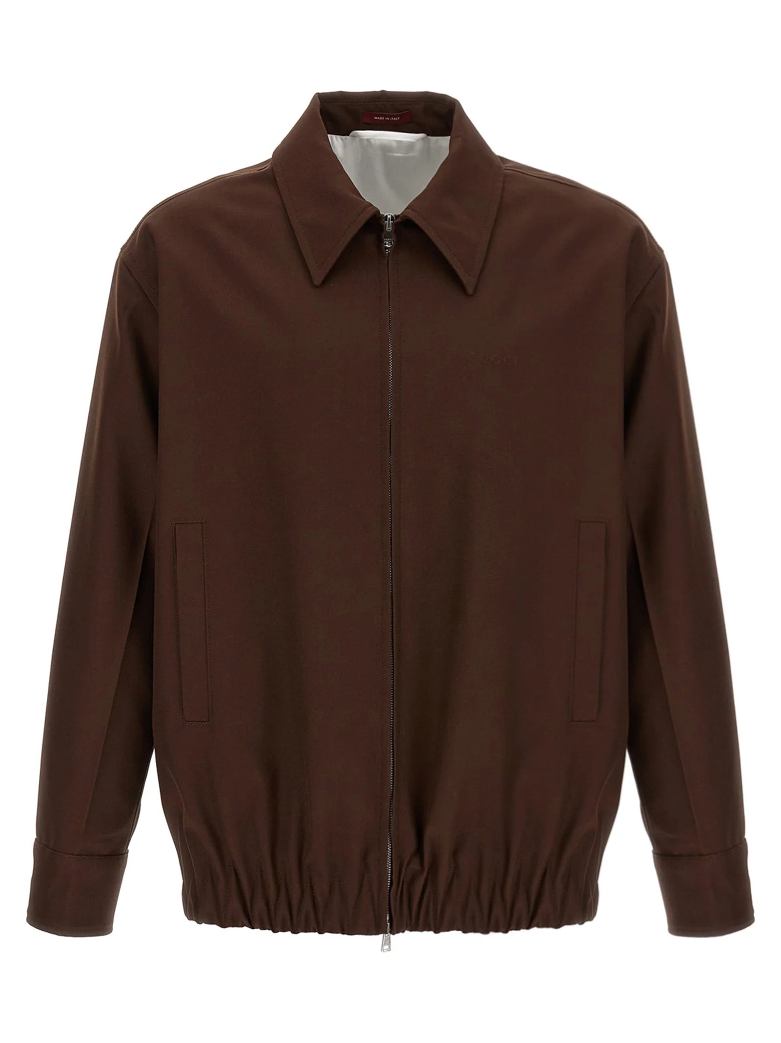 Gucci Brown Wool Full-Length Jacket