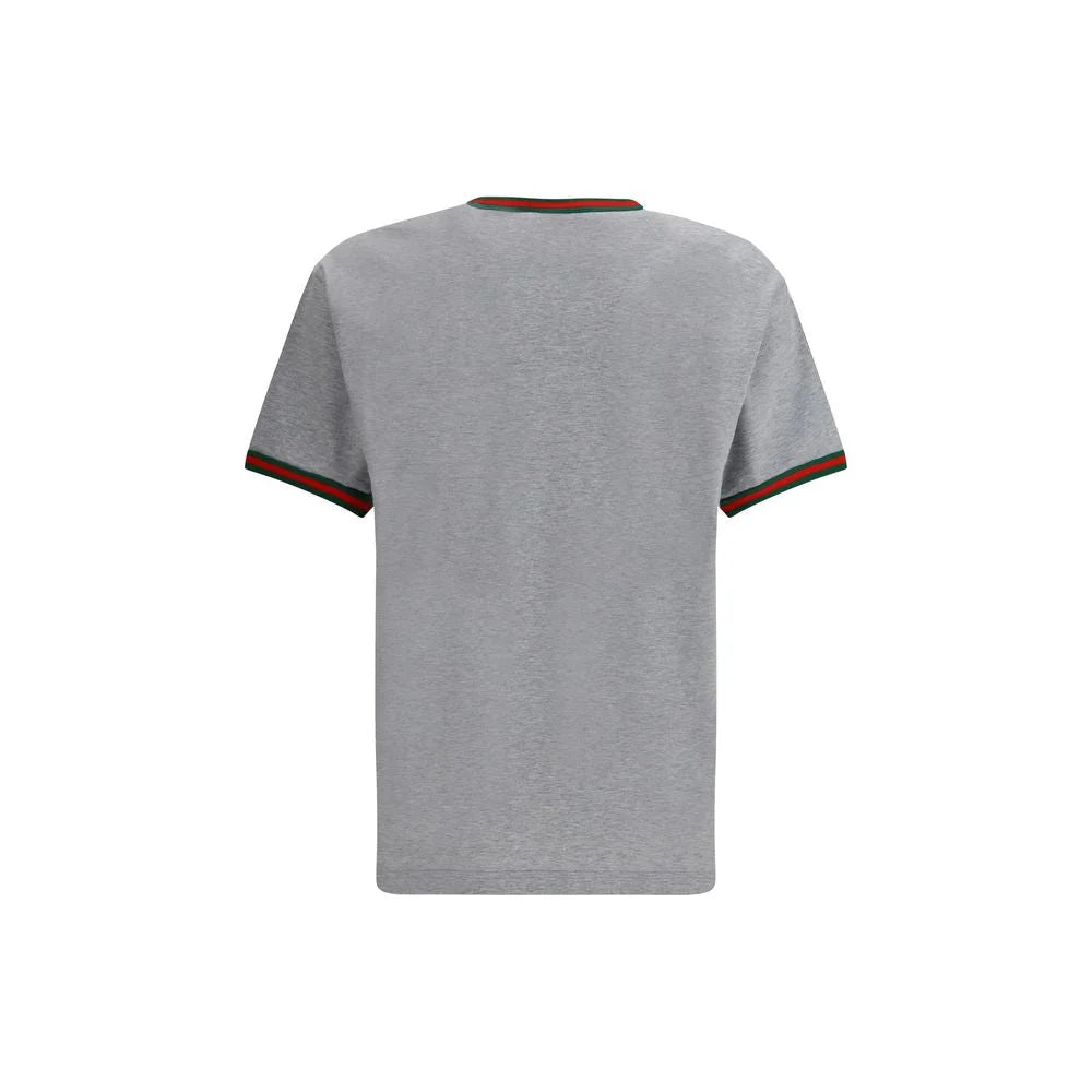 Gucci Cotton T-shirt with embroidered logo - XS