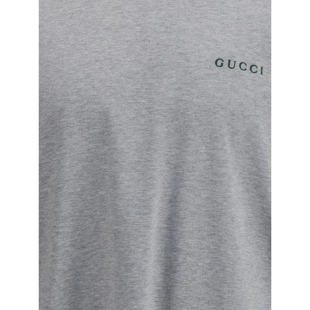 Gucci Cotton T-shirt with embroidered logo - XS