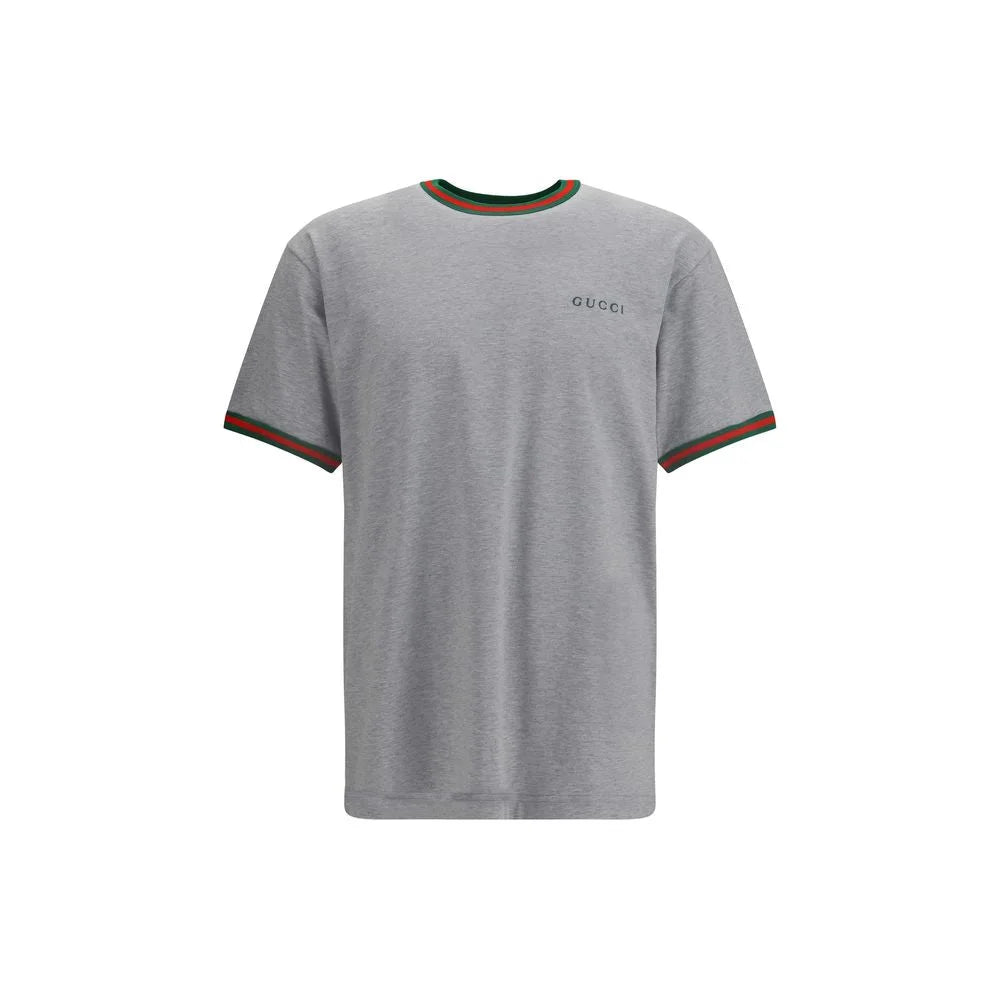 Gucci Cotton T-shirt with embroidered logo - XS