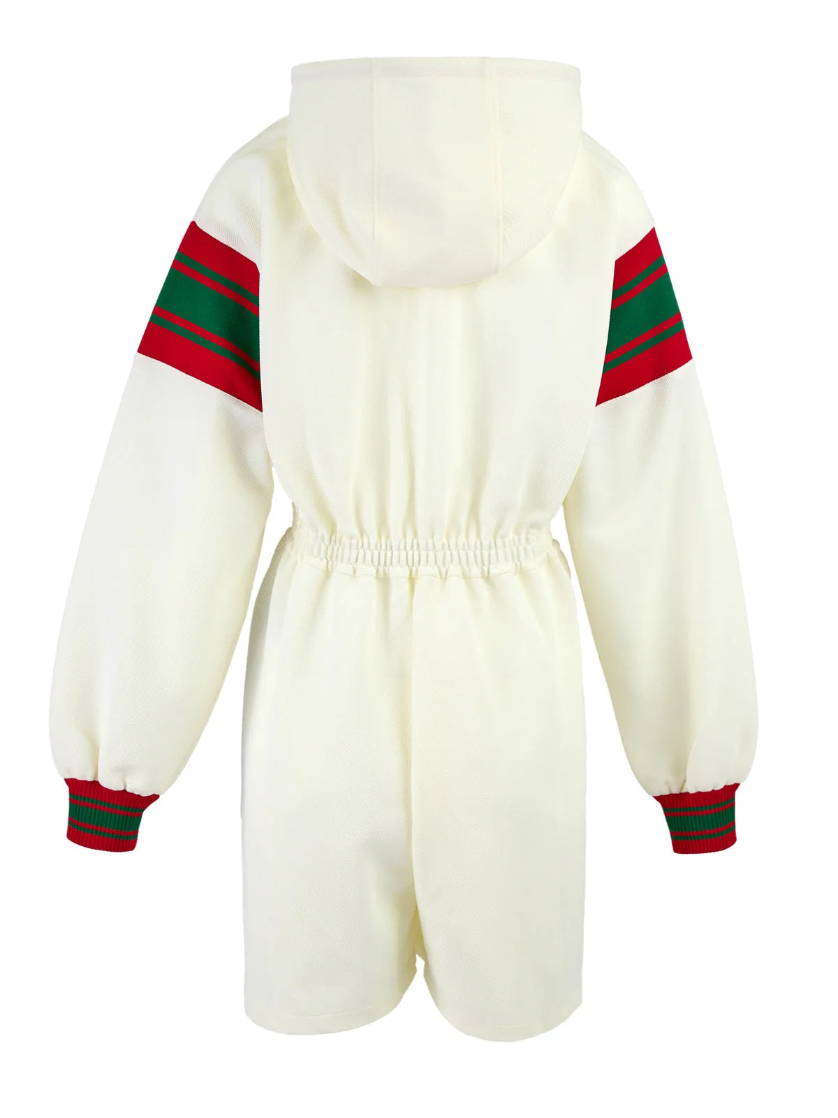 Gucci Cream Polyester Hooded Logo Sweatsuit - 46 | L
