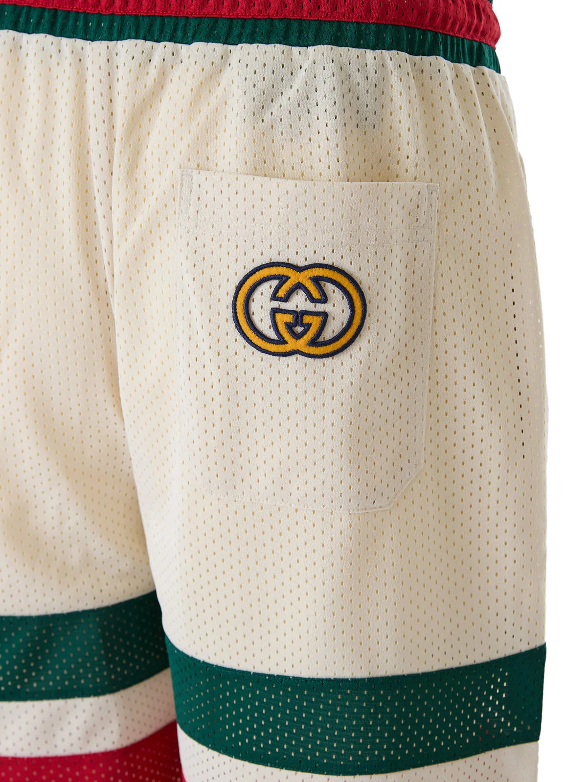 Gucci Cream polyester Logo Shorts - Jogger Shorts