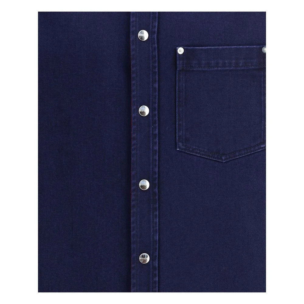 Gucci Denim and flanel Reversible Shirt