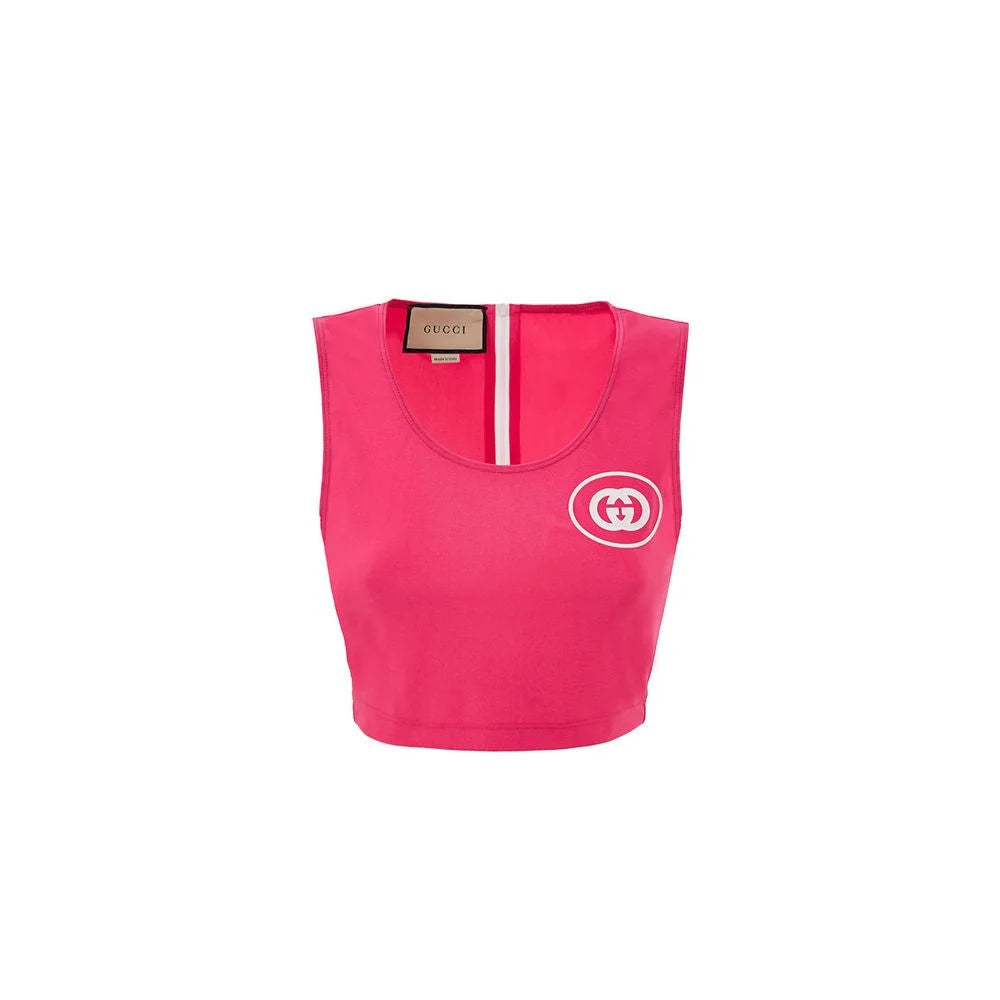 Gucci Fuchsia Polyamide Tank Tops - S