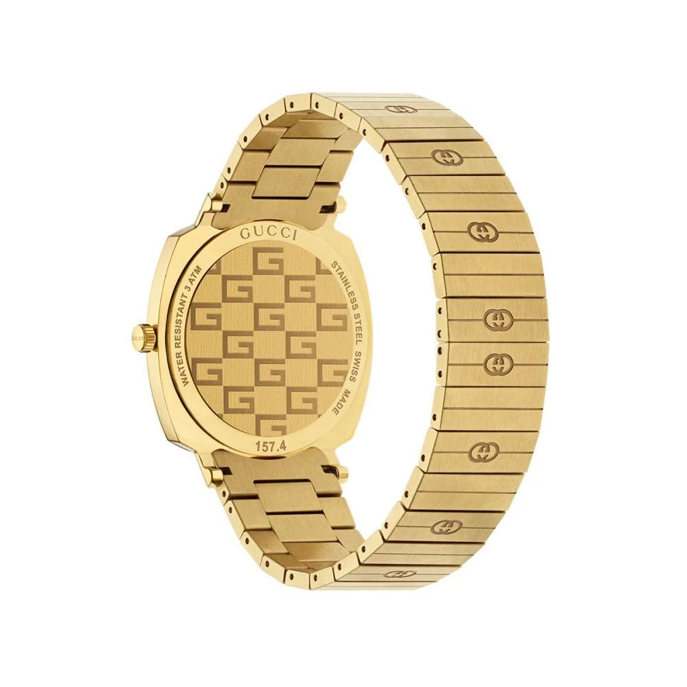 Gucci Gold Stainless Steel Dress Watch