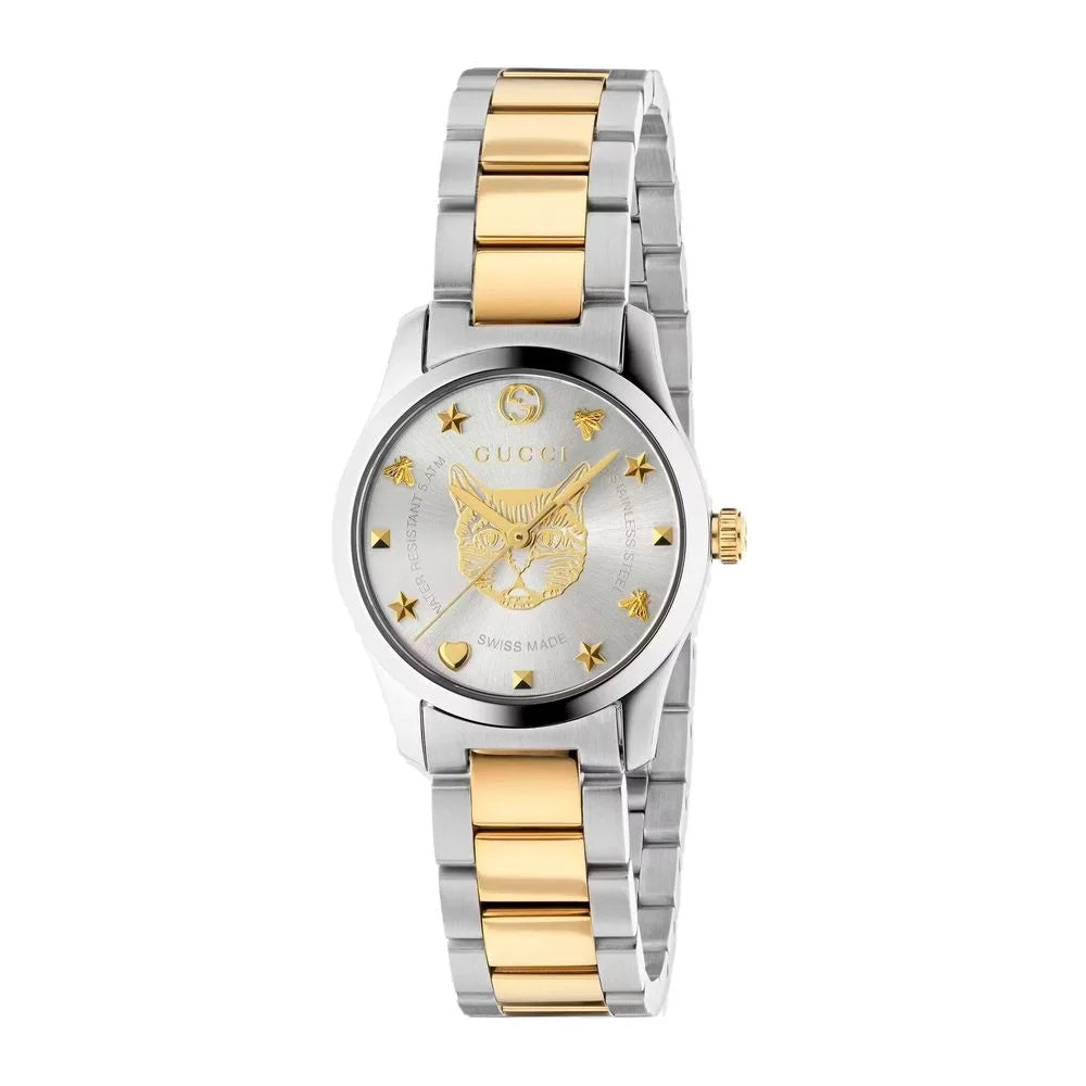 Gucci Gold Stainless Steel Dress Watch